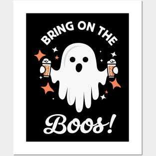 Bring On The Boos! - Funny Halloween Ghost Drinking Posters and Art